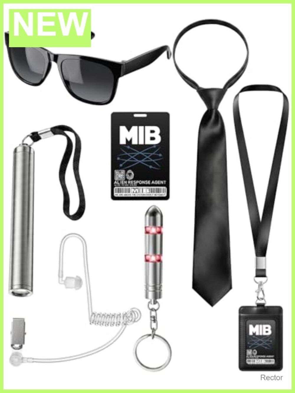 Secret Agent Spy Costume Accessory Set Halloween Men Women